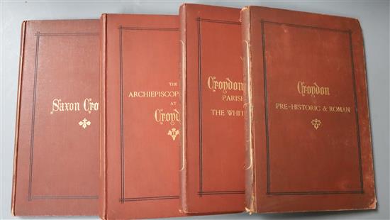 CROYDON: Anderson, J. Corbet - Croydon, Pre-Historic and Roman/Saxon Croydon/Croydon Old Church/Archiepiscopal